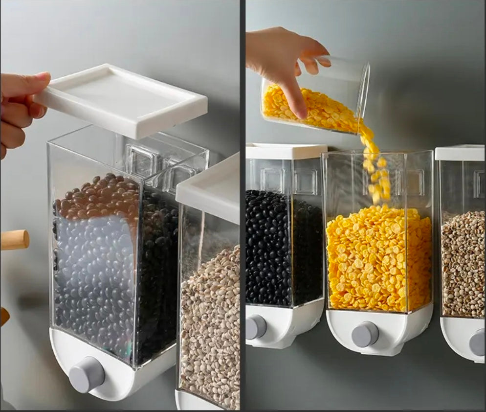 Rotating Grain Dispenser for Kitchen