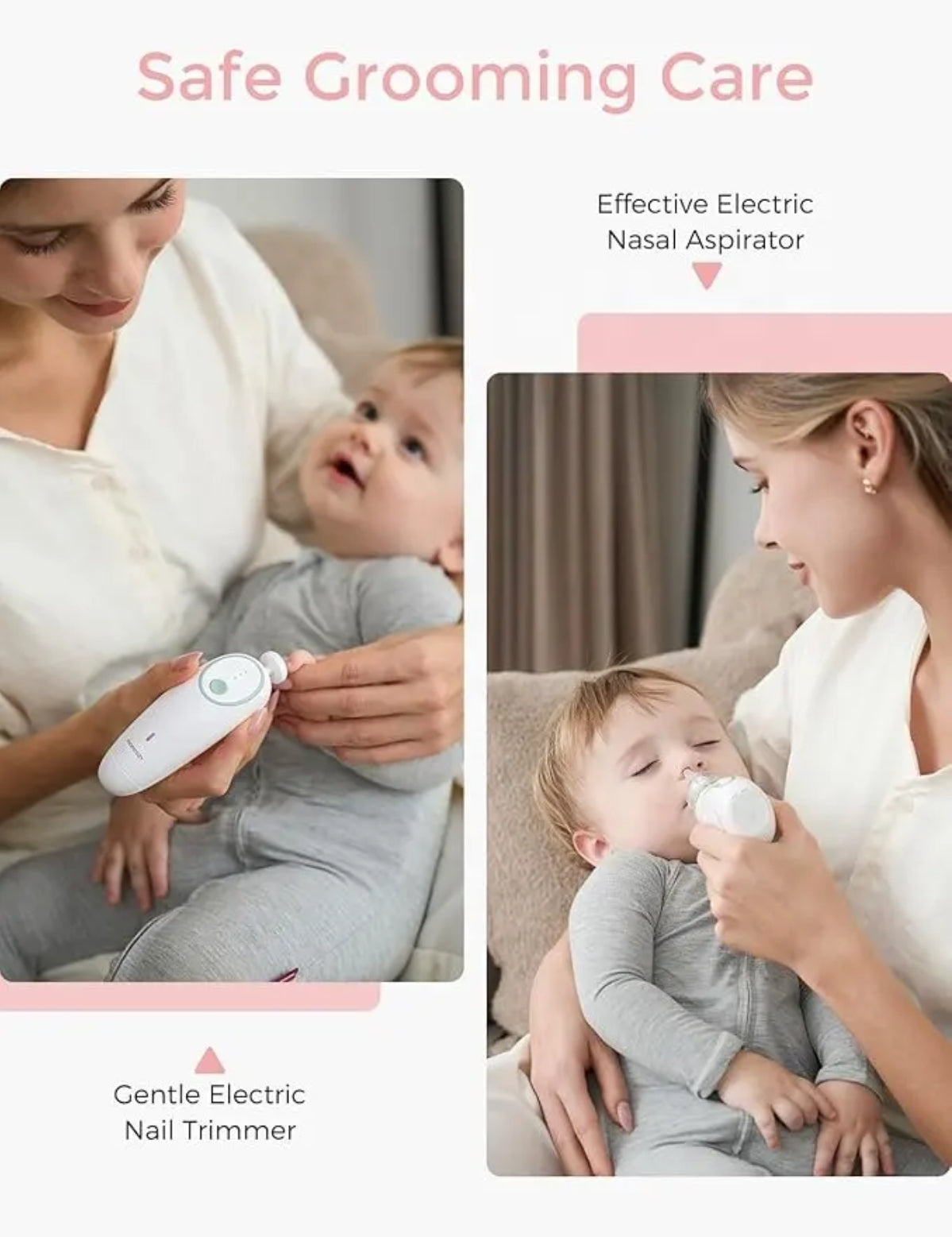 Gentle Baby Nail Trimmer Electric Rechargeable