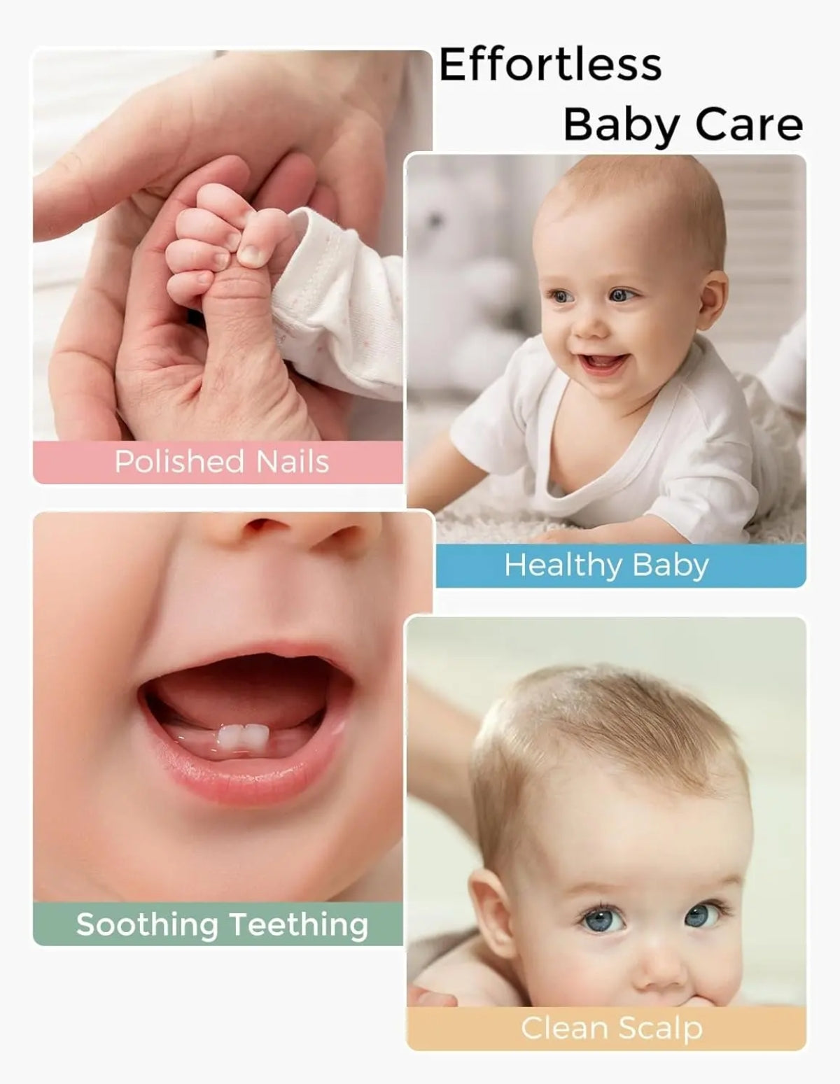 Gentle Baby Nail Trimmer Electric Rechargeable