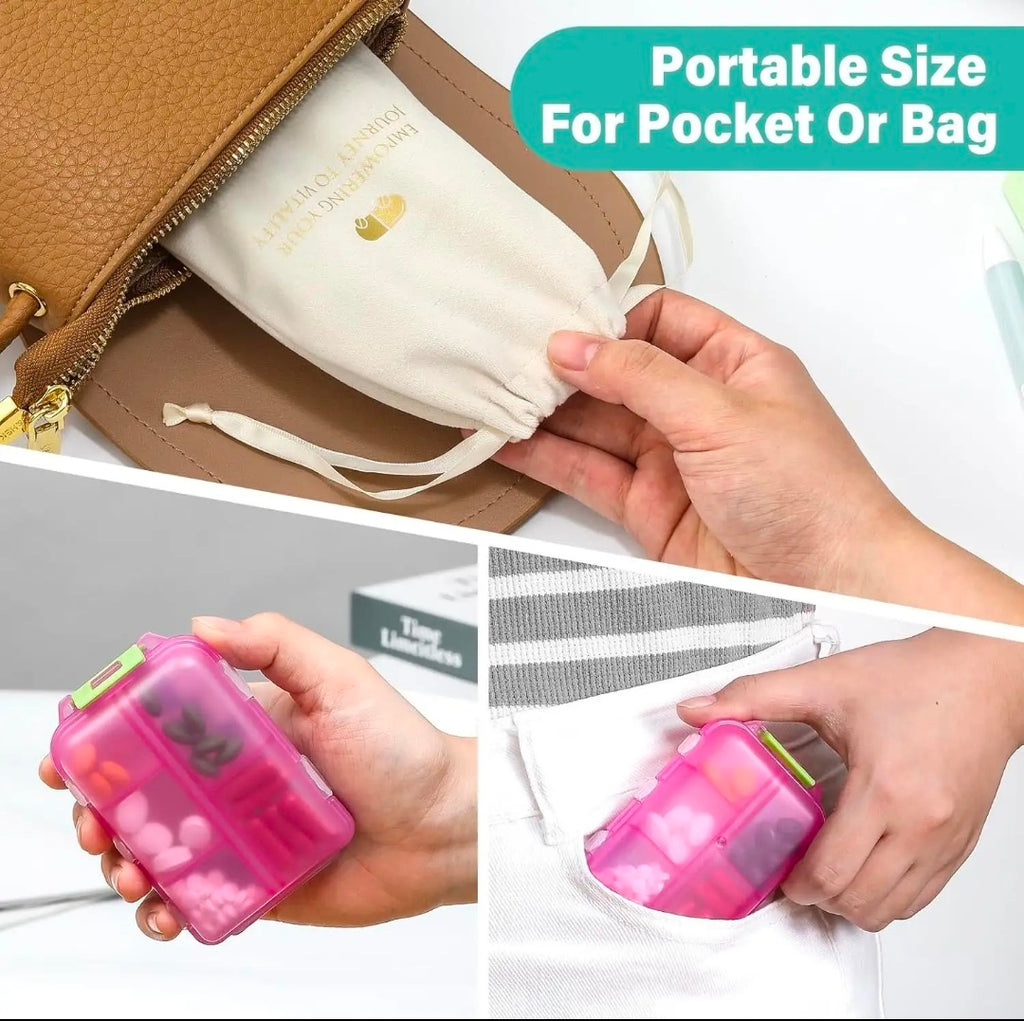 Mini Travel Pills Box Medicine Carry Box Seal Storage Container Holder