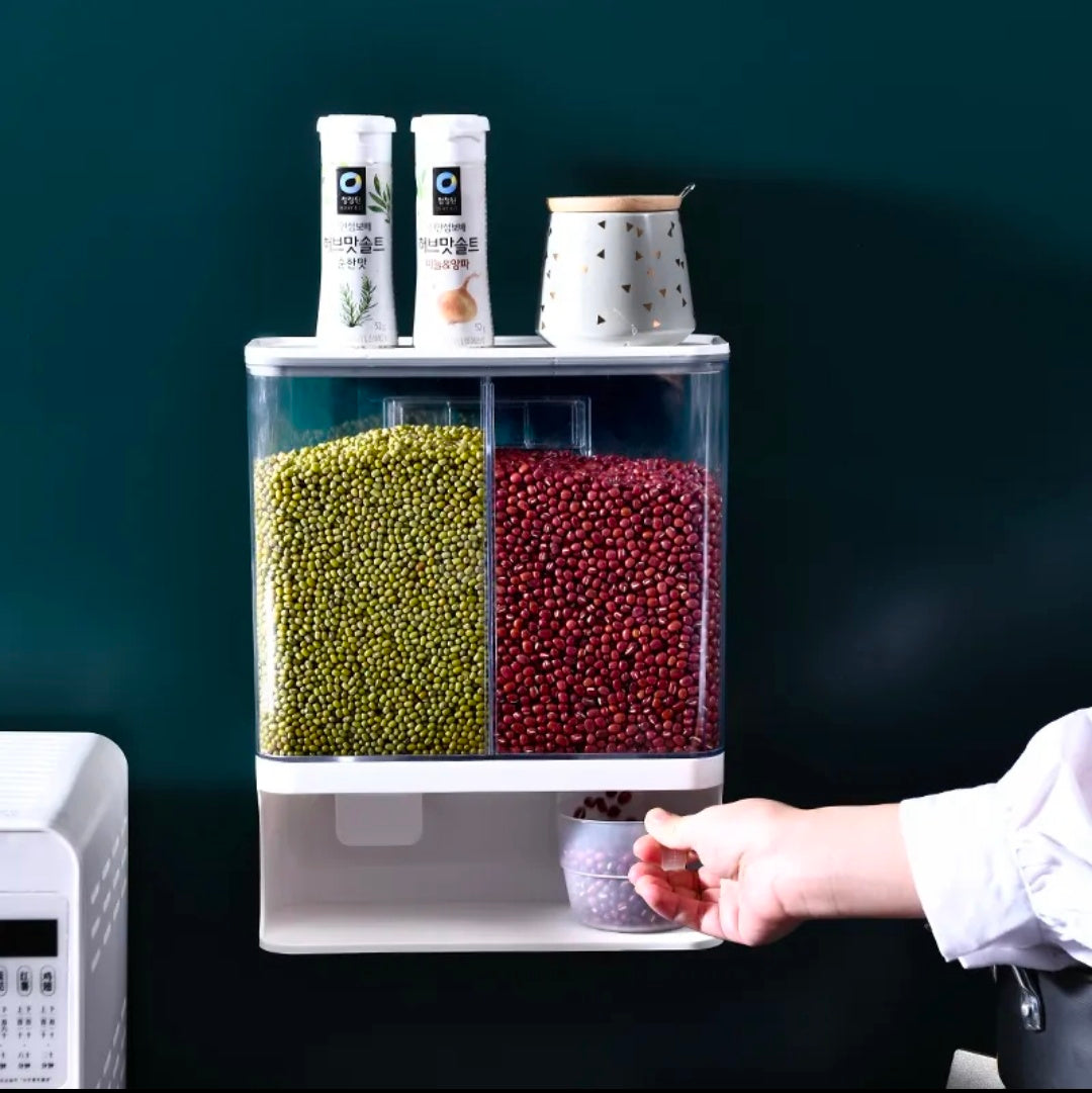 Rotating Grain Dispenser for Kitchen