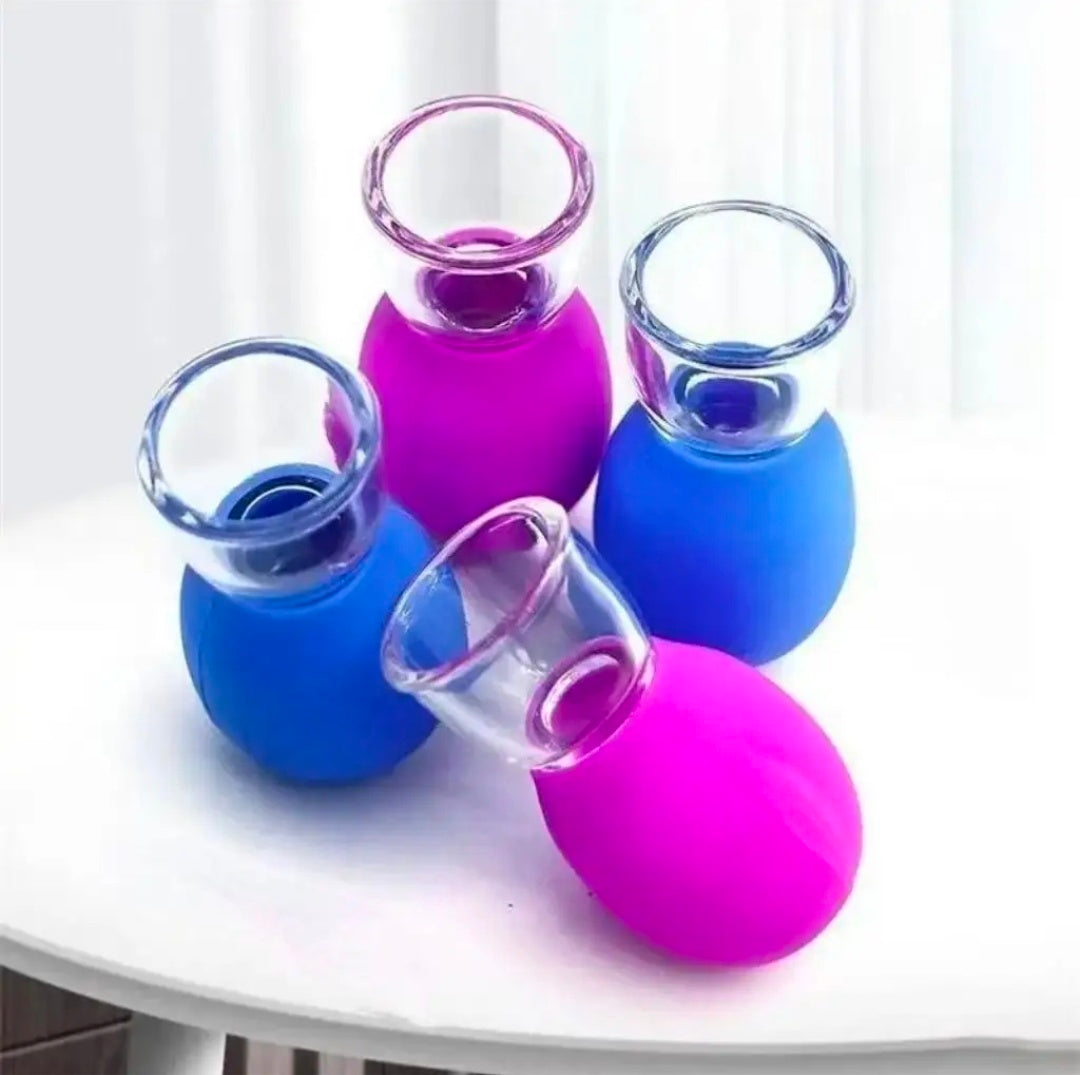 Silicone facial cupping cups (Pack of 2)