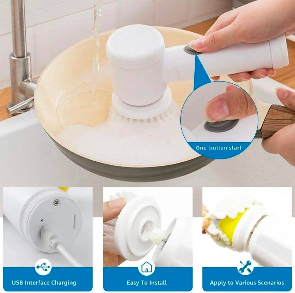5 in 1 Magic Brush Electric Scrubber